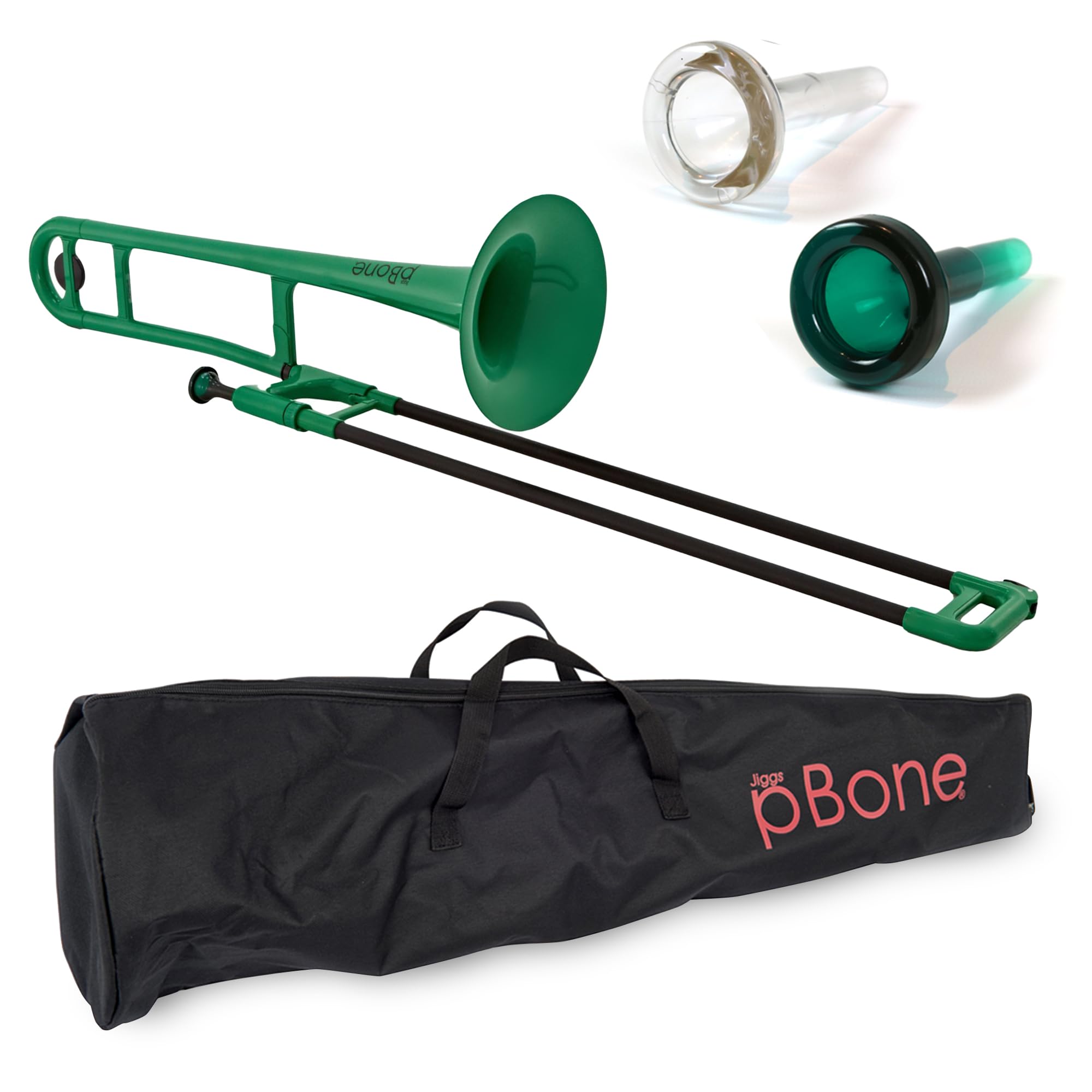 pBone Bb Plastic Trombone - Lightweight pInstruments Design with Ergonomic Grip - Includes Mouthpieces & Carrying Bag - Authentic Bb Sound for Students & Beginners - Durable ABS - Purple