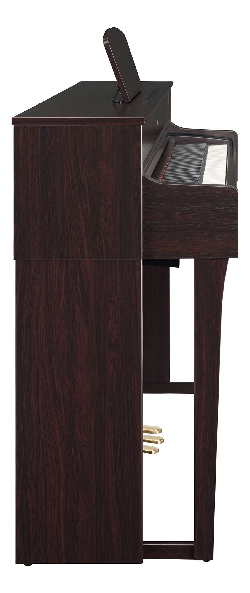 Yamaha Arius Series 88-Key Weighted Action Upright Digital Piano for Beginner and Intermediate Players, Dynamic Response, Grand Piano Sound, 3-pedal Unit, Bench Included, Rosewood YDP105R