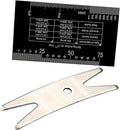 FAVOMOTO Violin String Action Ruler Kit with Adjustment Tools Professional Guitar Measuring Tool for Accurate String Height and Neck Flatness Measurement
