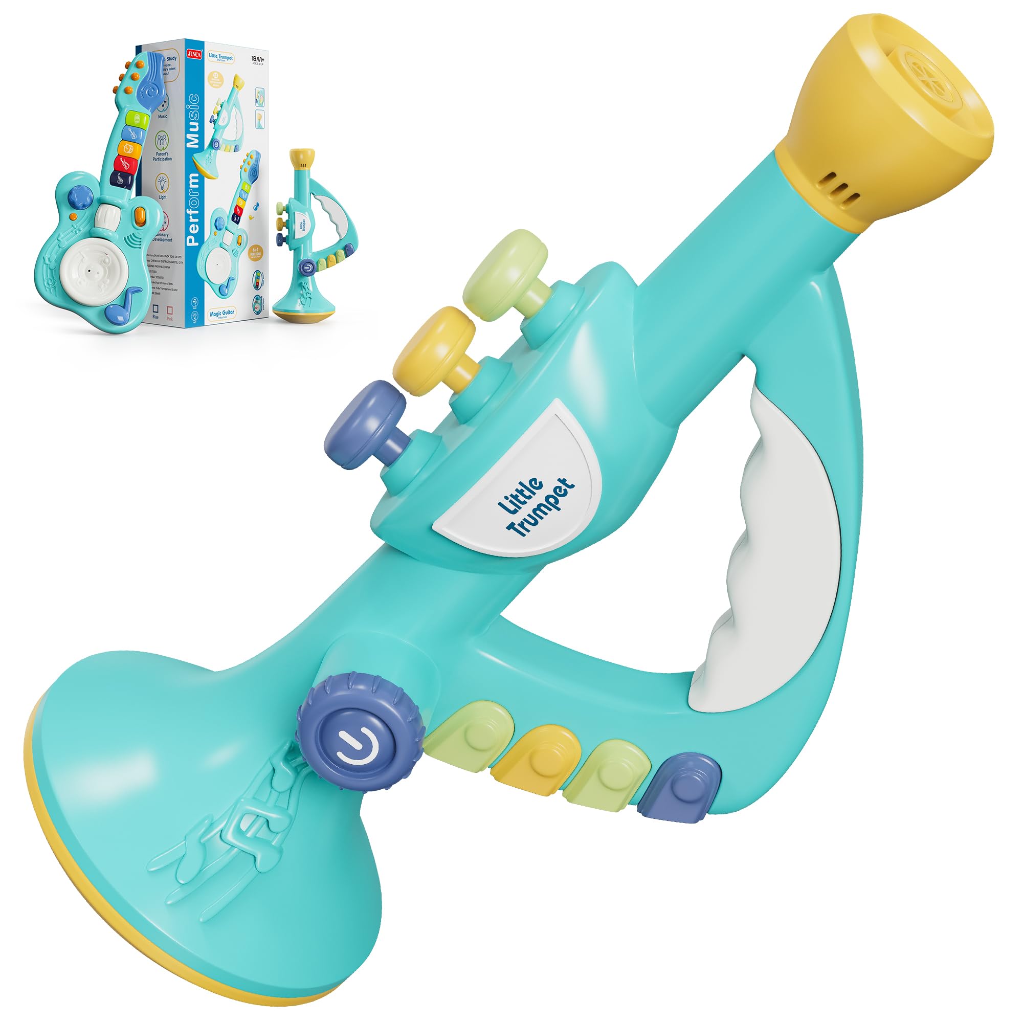 Generic Toddler Musical Trumpet Toy for Kids - 2026 Upgraded Musical Enlightenment Instrument Toy, Develops Musicality, for Boys Girls Ages 3 4 5 6 7 8, Pink