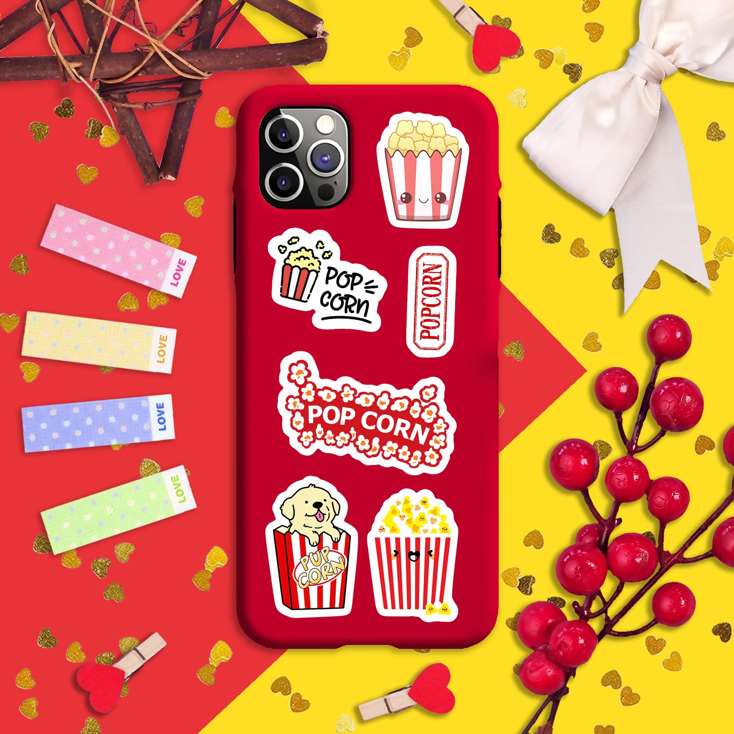 100Pcs Violin Stickers for Water Bottle and Laptop - Violin Party Supplies & Decorations, Waterproof Vinyl Decals, Music and Instrument Stickers, Gifts for Women & Men