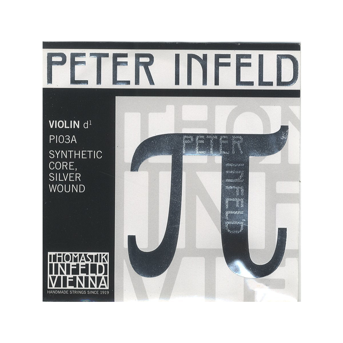 Thomastik-Infeld Peter Infeld Violin String Set, 4/4 Size, Medium Tension - PI100 - Synthetic Core A, D, G with Platinum Plated E - Outstanding Projection & Playability, Wide Range of Sound Colors