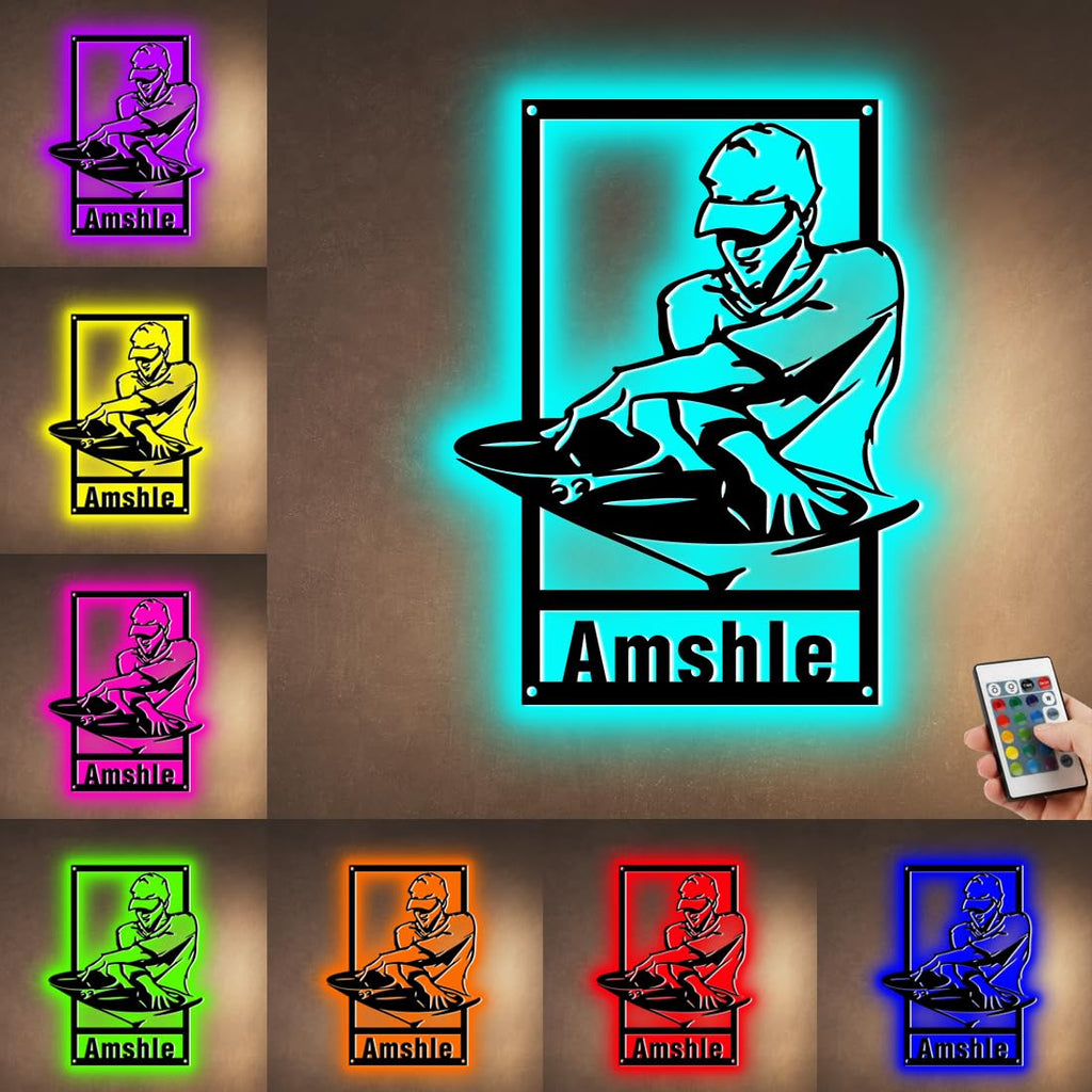 Personalzied Guitarist Name Wall Sign LED Lights Custom Cello Wall Art Music Neon Sign Electric Guitar Night Light Rock DJ LED Lamp Music Studio Plaque Musical Shed Name Plaque for Teacher