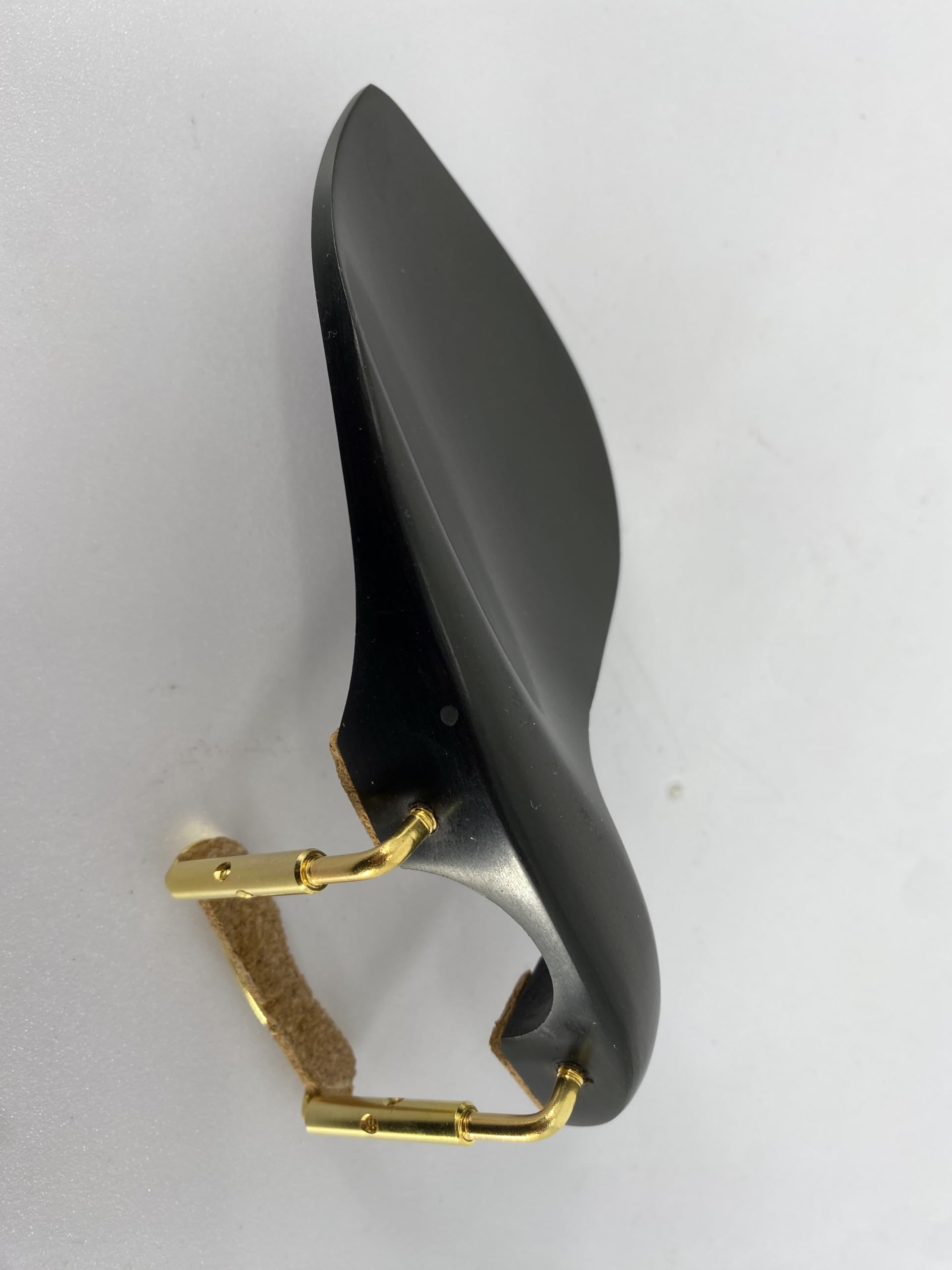 Violin Chinrest 4/4 Full size wood Chin Rest Clamp Fiddle Violin Standard Bracket, Hypoallergenic Wood Rest,Surface Smooth (black2)
