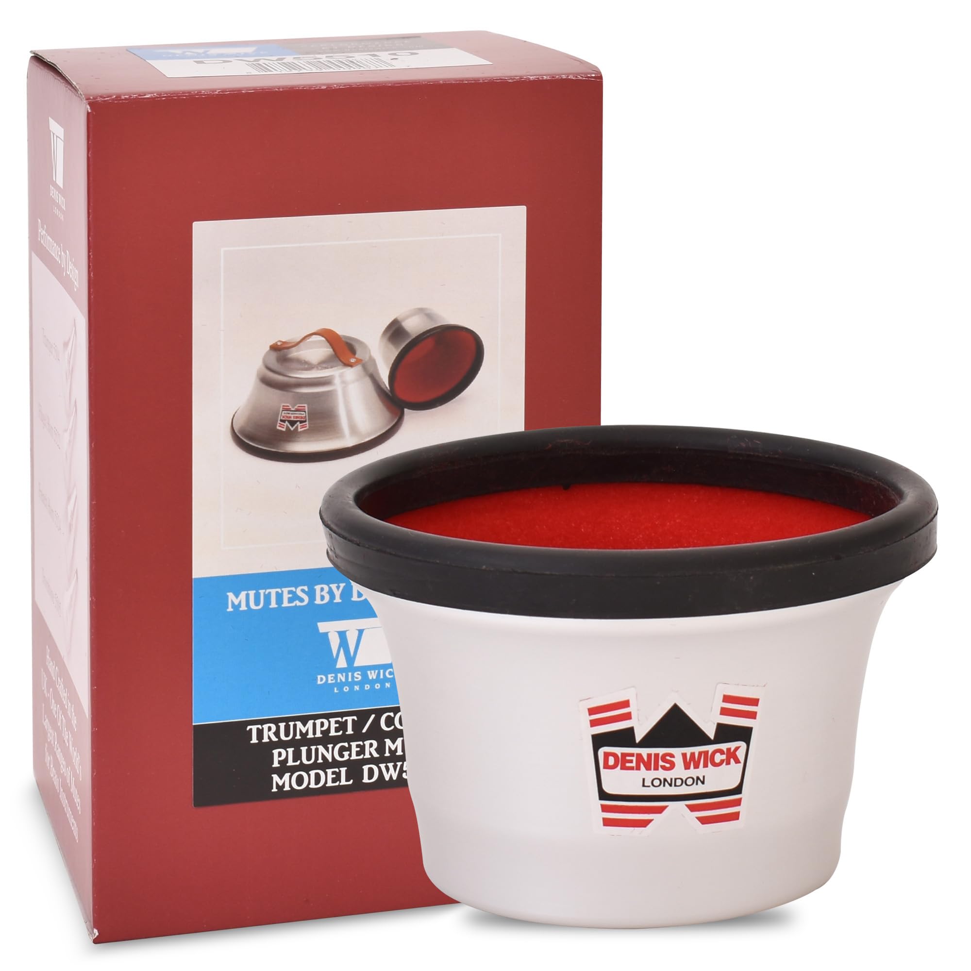 Denis Wick Straight Mute for Trumpet or Cornet, 5504 - Hand-Spun Aluminum Mute with Natural Cork - Brilliant Tone, Reliable Intonation & Tight-Bell Fit for Performance - 6.1 x 3.4 x 3.4 In, 2.26 oz