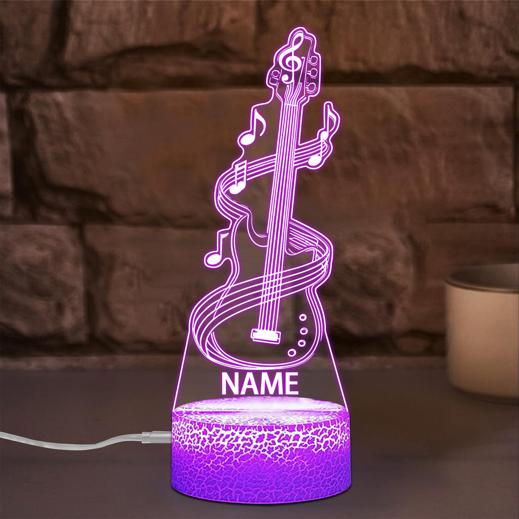 Personalized Name Violin Crystal Desktop Ornaments for Club Bedroom Office Custom Music Theme Stained Glass Acrylic Tabletop Plaque 2D Flat Electric Cello Figurine Sculpture for Violinist Cellist