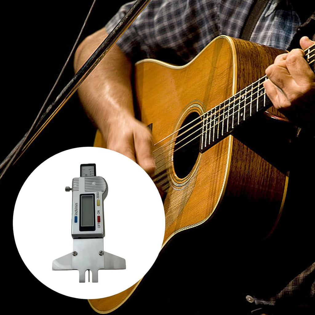 Digital Guitar String Gauge Light Weight Guitars String Action Ruler Tool Easy Transport and Storage Guitar Setup Ruler Digital Action Tool