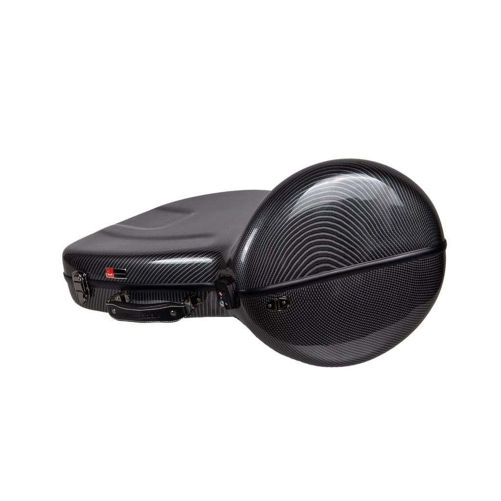 Crossrock Composite Carbon Fiber Hard-shell case for F-Trigger or Straight Trombone with TSA lock-Black(CRF3000TBBK)