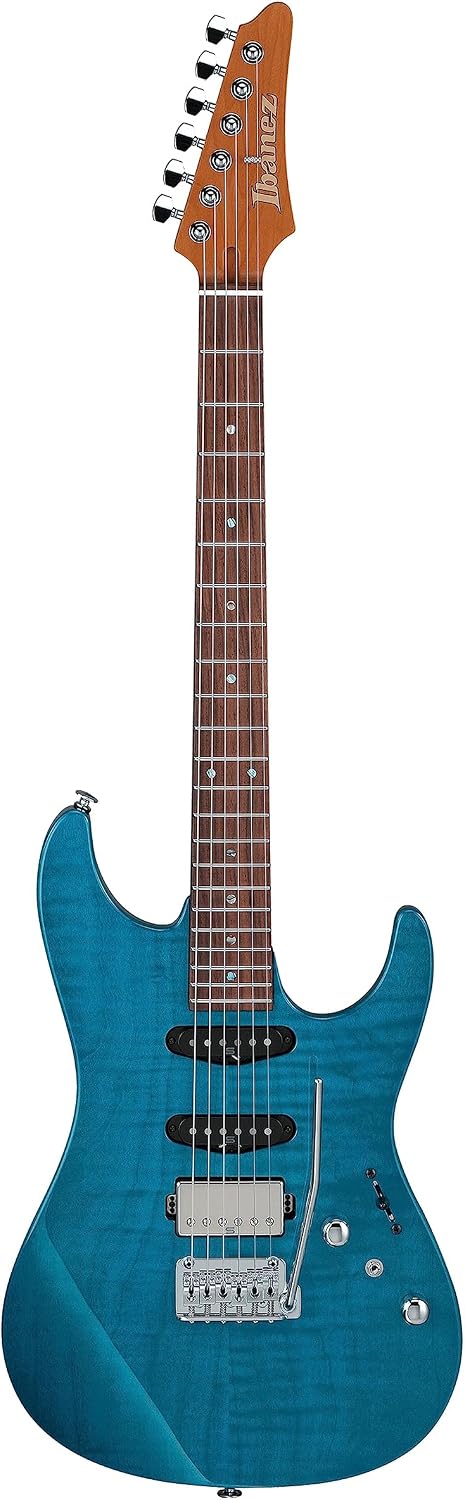 Ibanez Martin Miller Signature MMN1 Electric Guitar - Transparent Aqua Blue