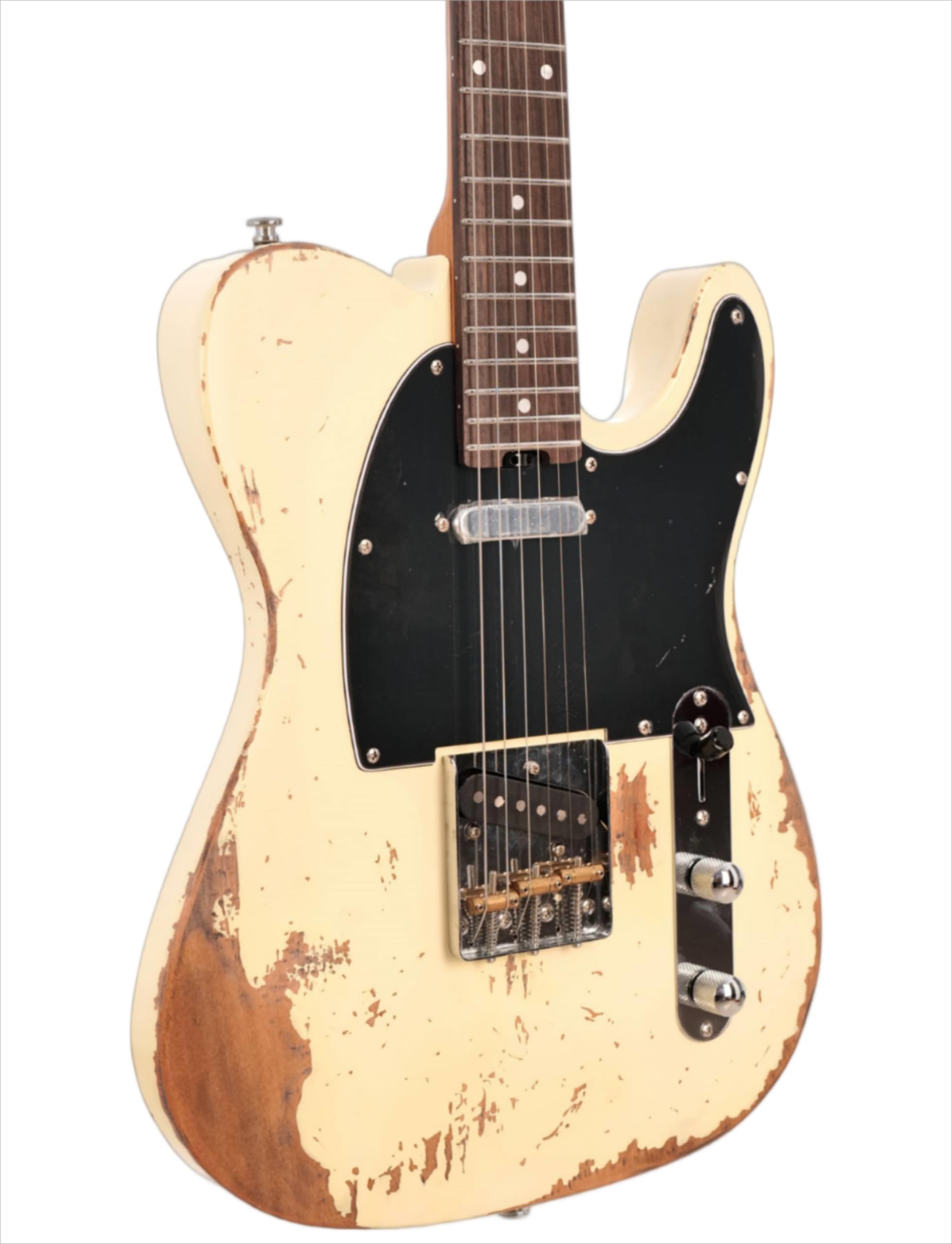 KGD Relic electric guitar mahogany body carbonized maple neck rosewood fretboard 6-string solidbody electric guitar S-S pickupsbrass barrel saddle bridge (Grass Green)