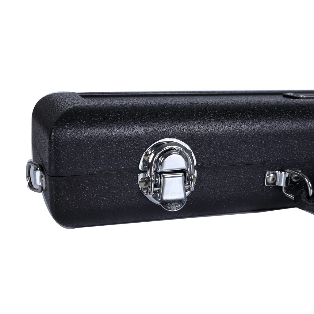 Crossrock ABS Trumpet Case for Bb Horn | Textured Blue Finish with Velvet Interior, Security Lock, Metal Feet & Detachable Strap (CRA862TRBL)