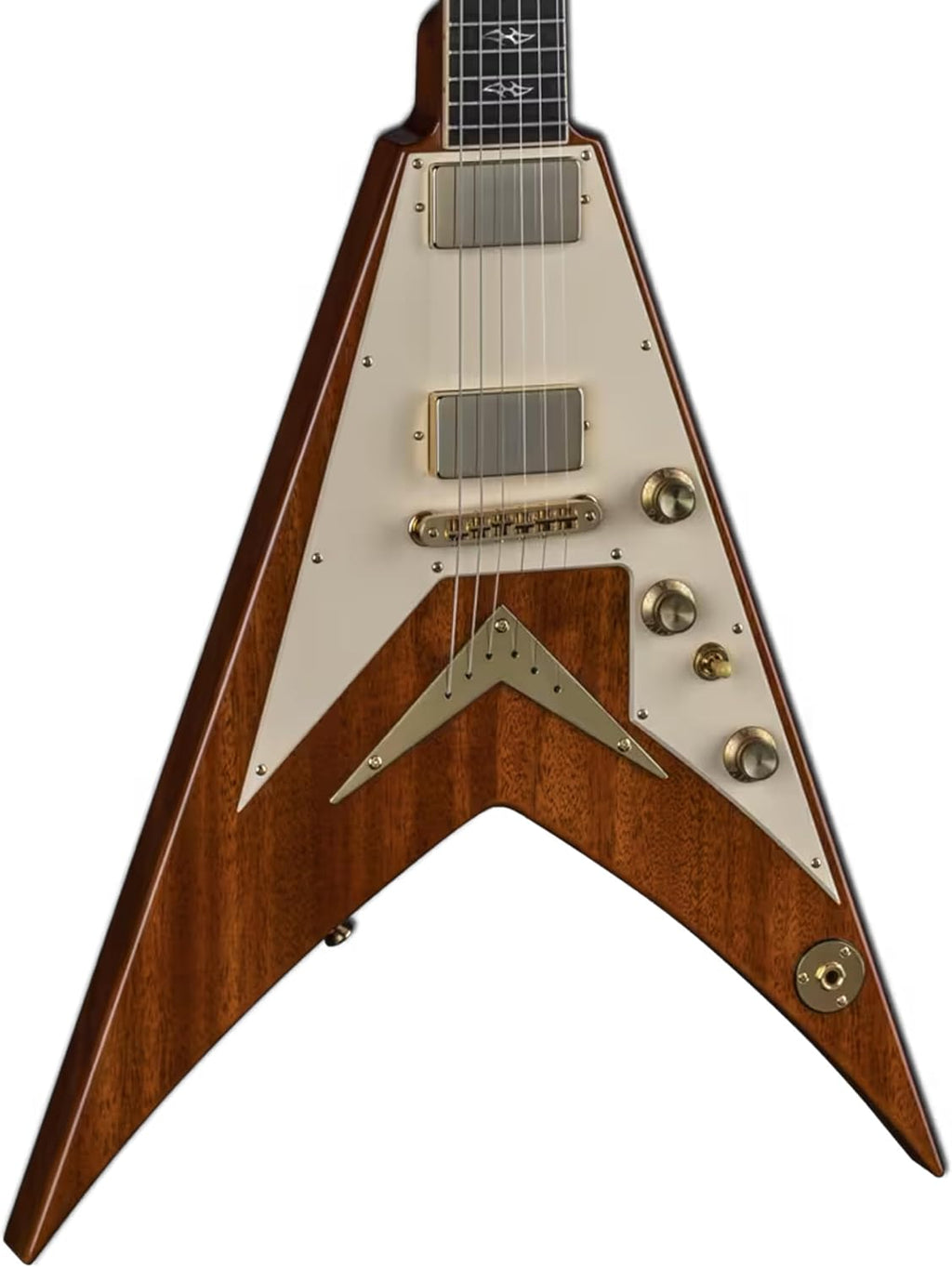 USA Vengeance Mahogany Gloss Natural Pickguard by Dean Guitars
