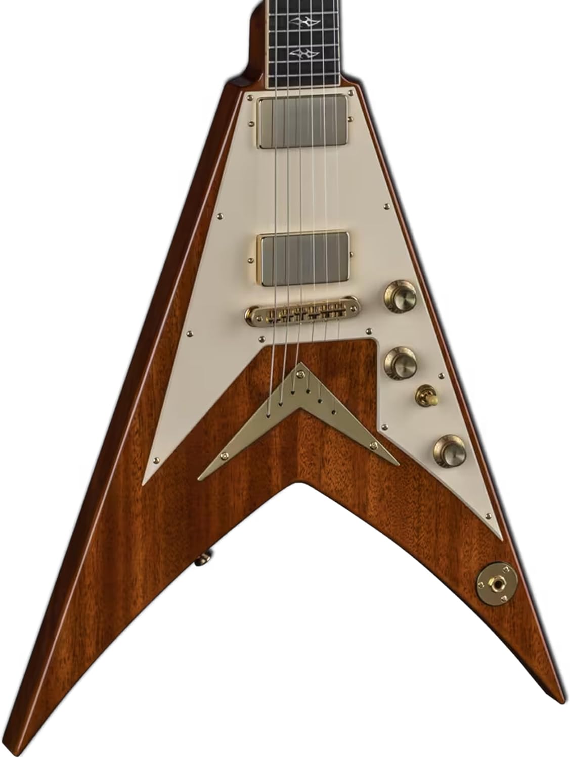 USA Vengeance Mahogany Gloss Natural Pickguard by Dean Guitars