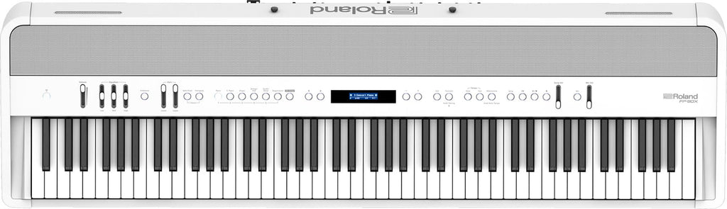 Roland FP-90X 88-Key Digital Piano - White Bundle with KSC-90 Stand, Three Pedal Unit, Bench, Online Lessons, Instructional DVD, and Austin Bazaar Polishing Cloth