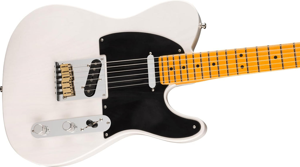 Fender American Ultra Luxe Vintage '50s Telecaster Electric Guitar - White Blonde, Heirloom Lacquer | Ash Body, Quartersawn Maple Neck and Fingerboard, Pure Vintage '51 Pickups, Stainless Frets, S-1 Switch