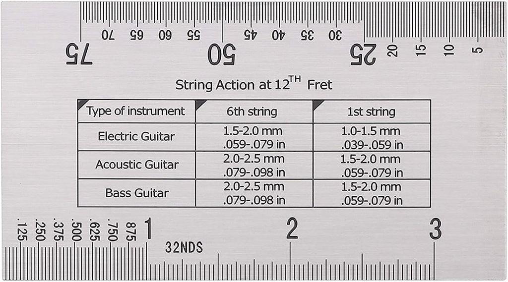 Guitar Tool Set, Professional Guitar Sander with Radius Gauge and String Action Ruler, Complete Guitar Accessories Kit for Electric Guitar, Bass, Banjo, Mandolin and Various String