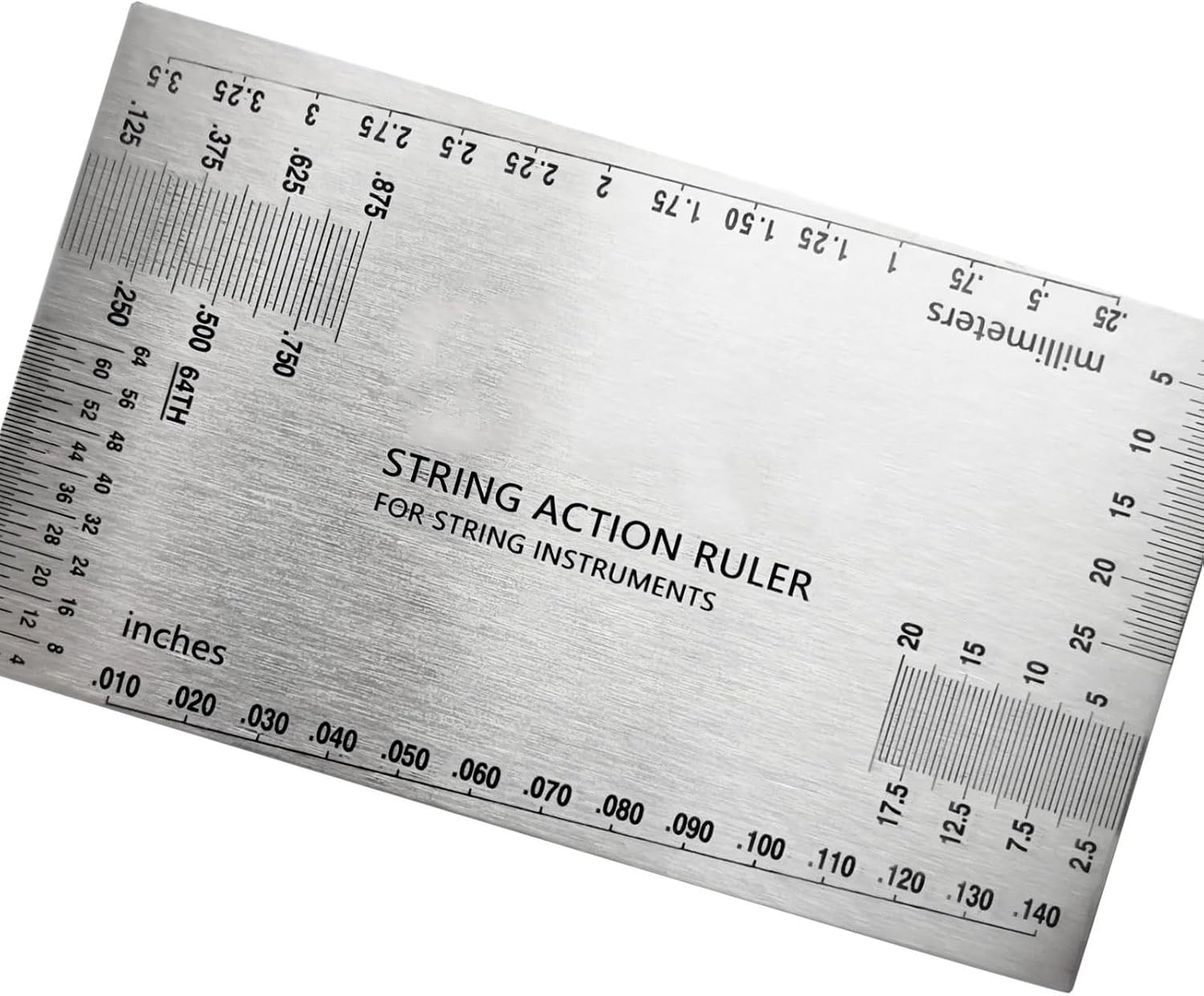 Guitar Making Tools String Action Ruler Gauge, Guitar Fret Tools, Precision Guitar Height Gauge, Repairing Tools For Luthier, Fit For Acoust