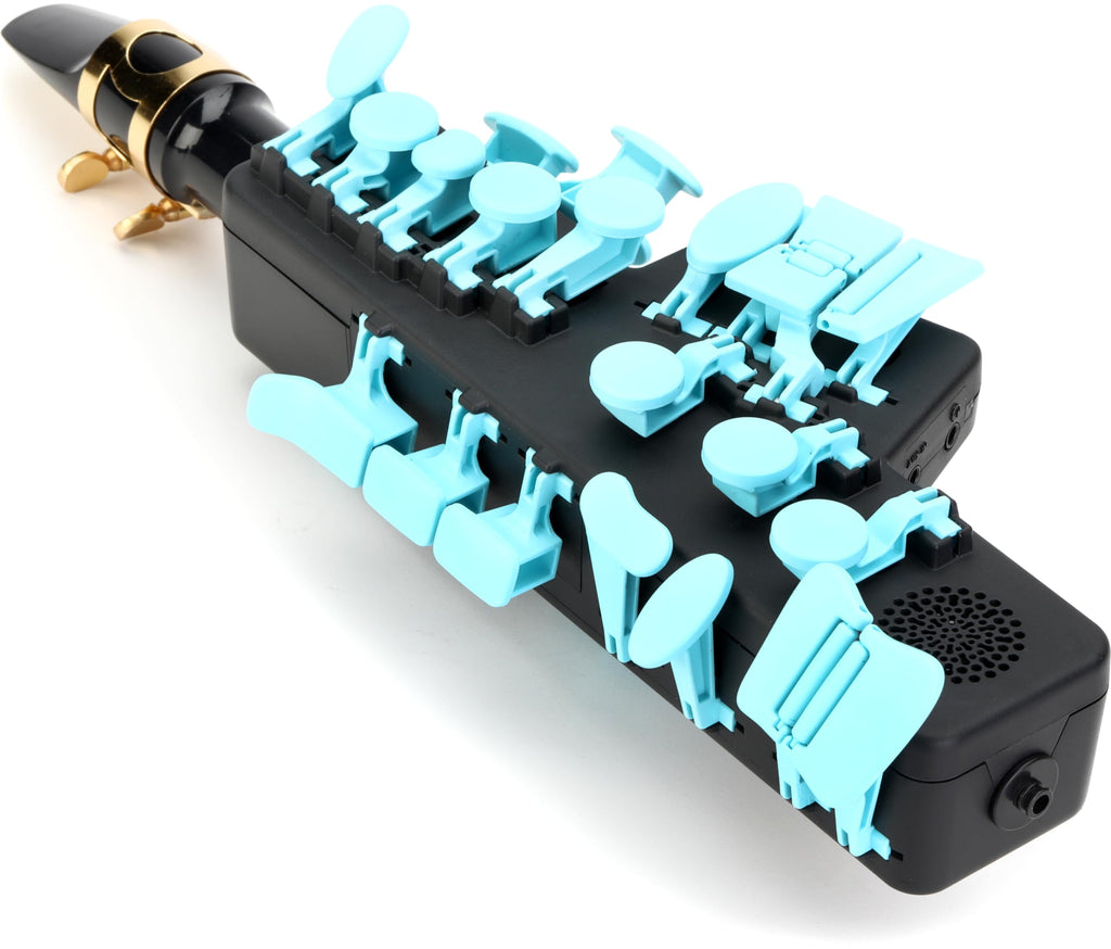 Travel Sax 2 (Black) – Compact Digital Saxophone for Silent Practice Anywhere | Lightweight Electronic Sax with Real Alto Mouthpiece, Built-in Speaker, Bluetooth MIDI/Audio, USB-C, 70+ Internal