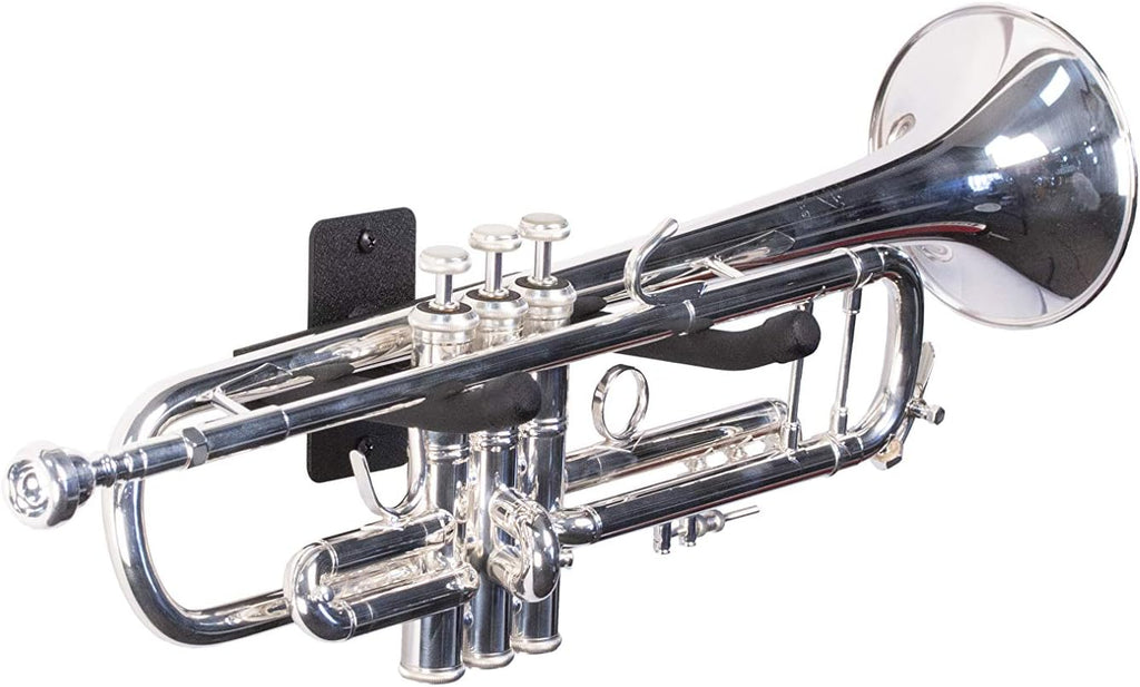 String Swing Horizontal Wall Mount Trumpet Holder - Stand for All Trumpets Including Piccolo and Pocket - Musical Instruments Safe Without Hard Cases - Made in USA