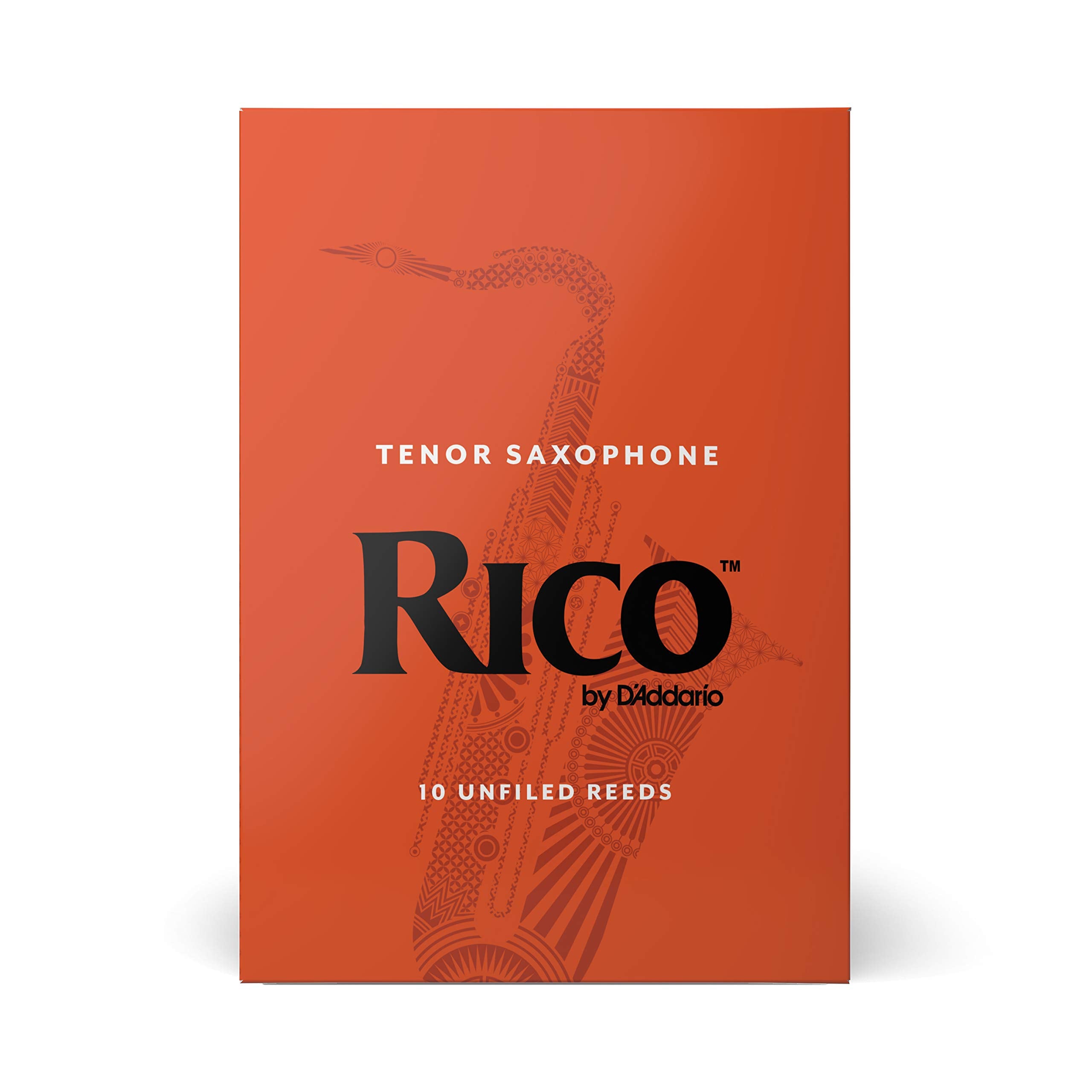 Rico Organic Tenor Saxophone Reeds, Strength 3.0, Pack of 10