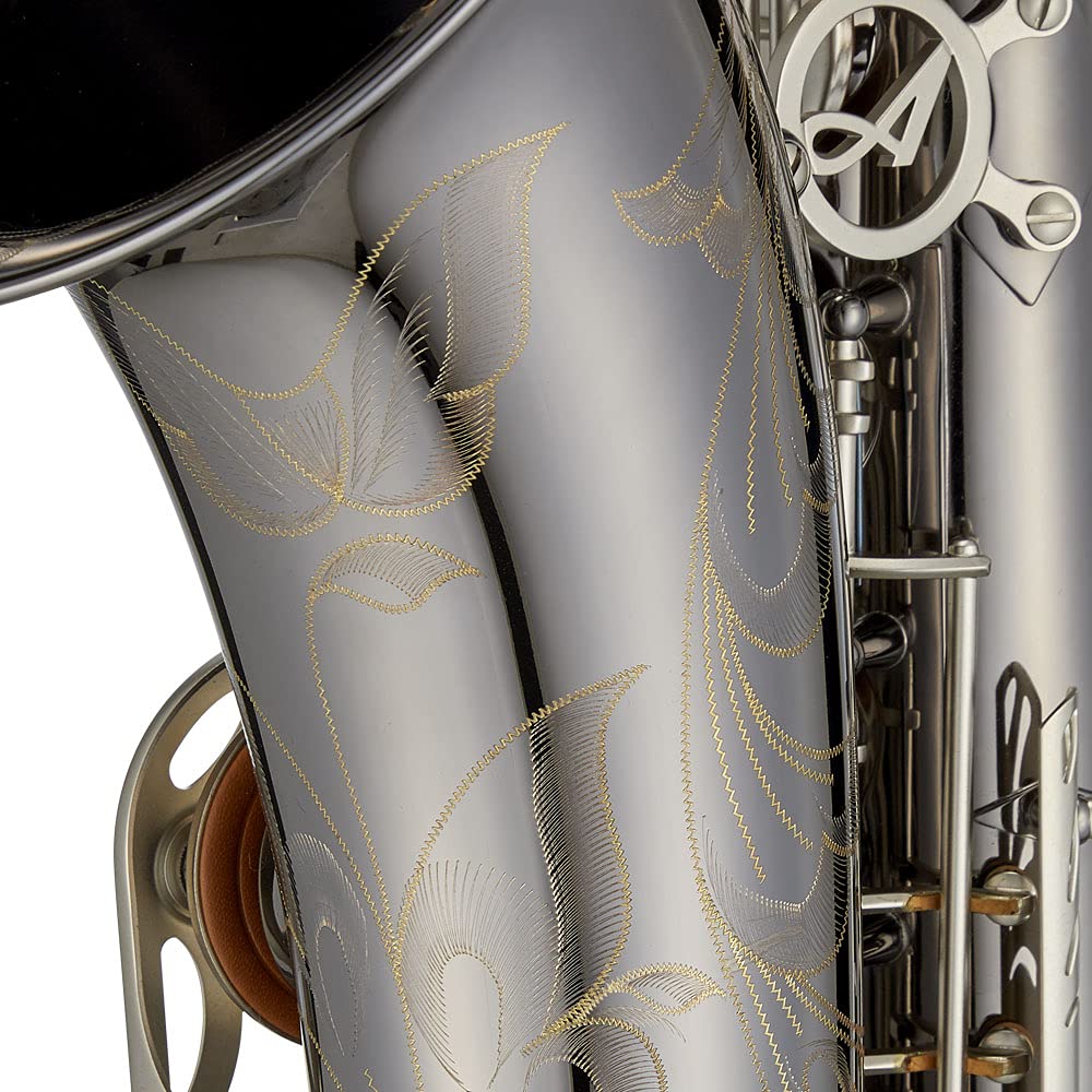 Antigua Winds PowerBell Professional Bb Tenor Saxophone(Yellow brass with lacquered finish/enlarged bell/new neck design/ergonomic design/hand engraving/ABS case)/WRTS4248LQ