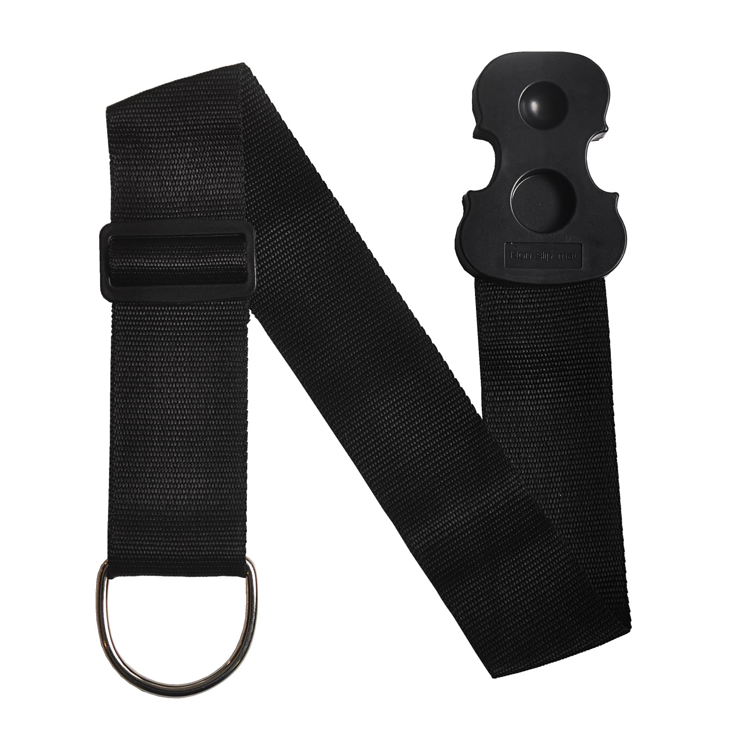 Cello Endpin Stopper Strap Anchor Rest Non-Slip with 2 Holes Adjustable Chair Strap Thick Sponge Padding for Cello Playing or Practice (Black)