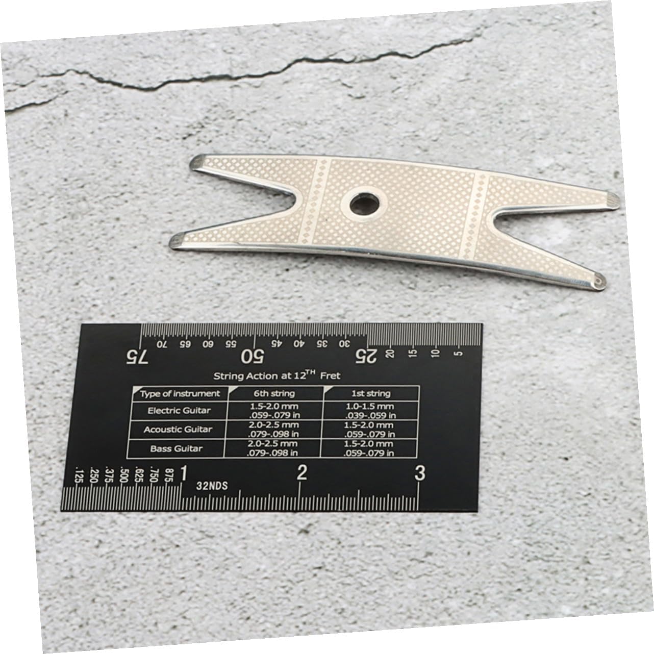 TOYANDONA Guitar Supplies Violin String Ruler Kit String Action Gauge Tool Violin Tool Ruler