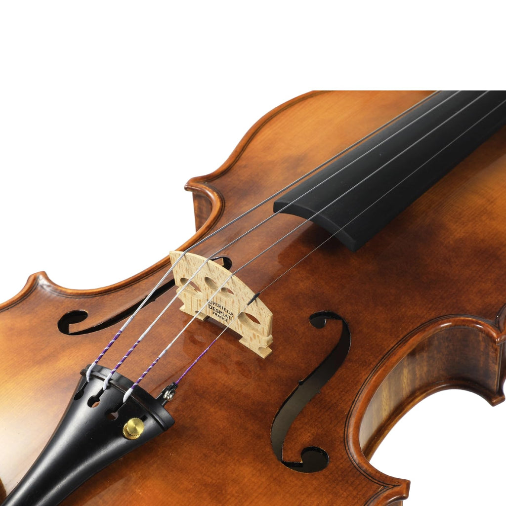 Master 4/4 Full-Size Violin | Hand-Varnished with 20+ Year Aged Italian Spruce & Bosnian Maple | Professional Orchestra Instrument for Professional soloists and session players (VIO1328)