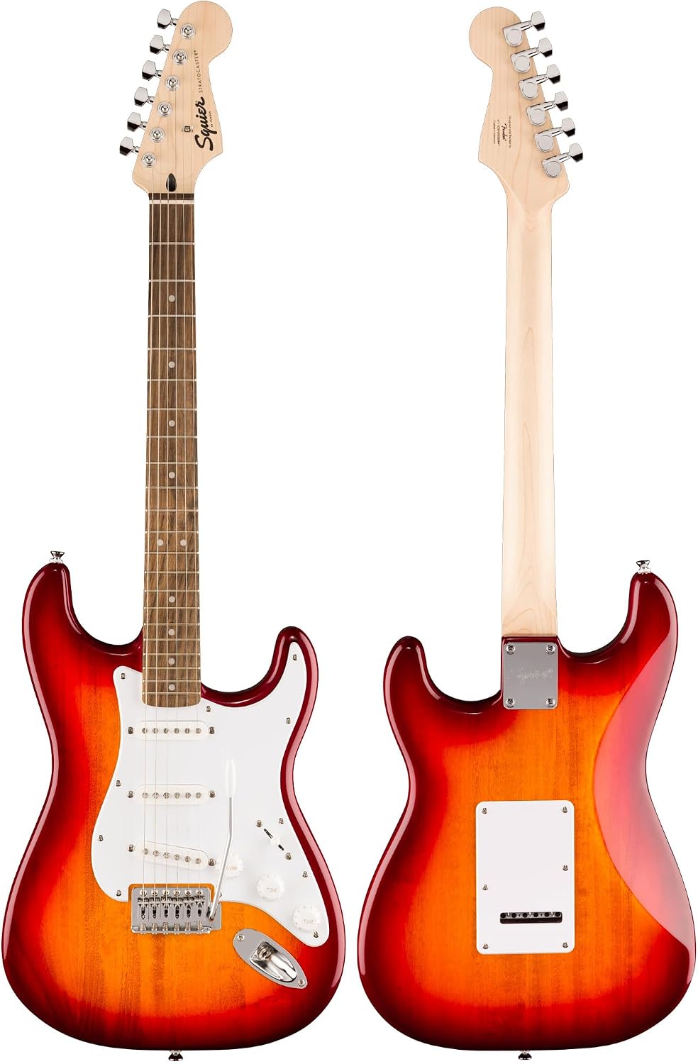 Fender Squier Sonic Stratocaster - Sienna Sunburst Bundle with Frontman 10G Amplifier, Instrument Cable, Tuner, Strap, Picks, and Austin Bazaar Instructional DVD