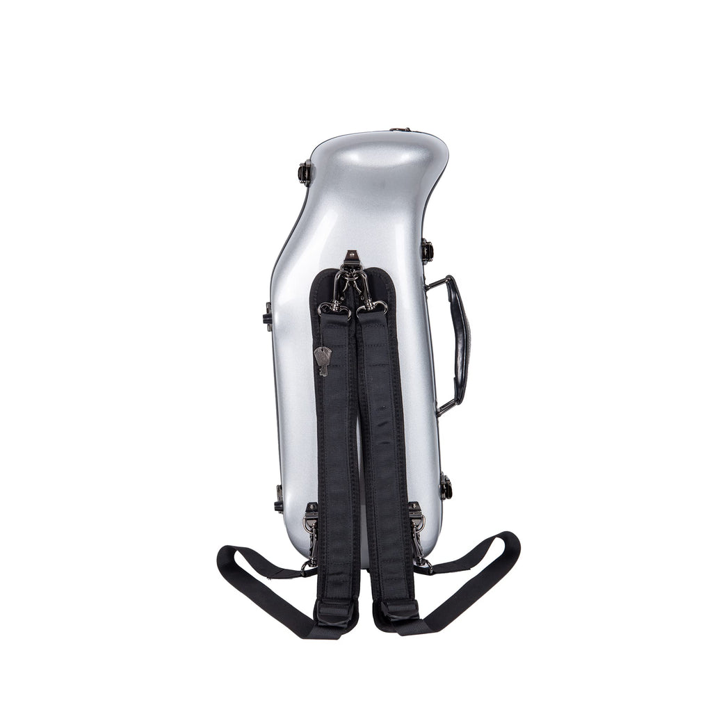 Crossrock Fiberglass Case fits for Trumpet with removable shoulder straps-Black(CRF1020TRBK)