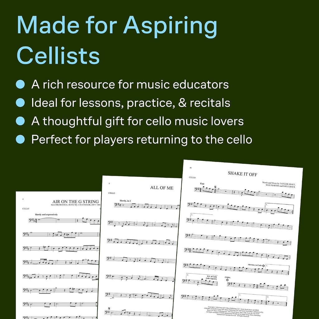 First 50 Songs You Should Play on Cello | Popular and Classical Melodies for Beginners | Includes Hallelujah, Let It Go, Stand by Me, What a Wonderful World, The Swan, Shake It Off, and More