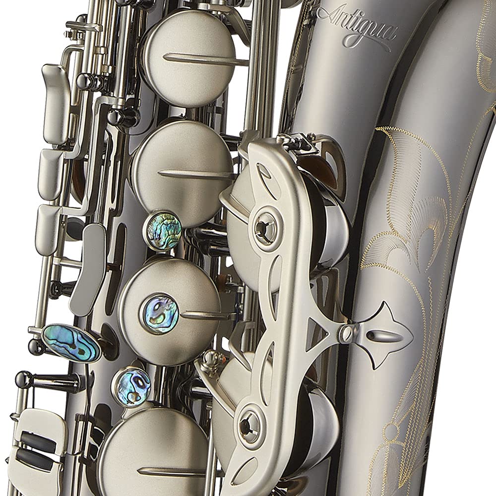Antigua Winds PowerBell Professional Bb Tenor Saxophone(Yellow brass with lacquered finish/enlarged bell/new neck design/ergonomic design/hand engraving/ABS case)/WRTS4248LQ