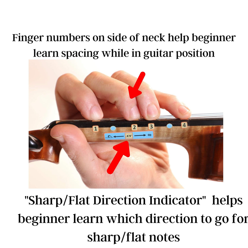 Fantastic Finger Guide for Violins Adult Beginner | Stringed Musical Instruments | Fingerboard and Fretboard Stickers for Learning All Notes | Play or Fiddle, 4/4-Size