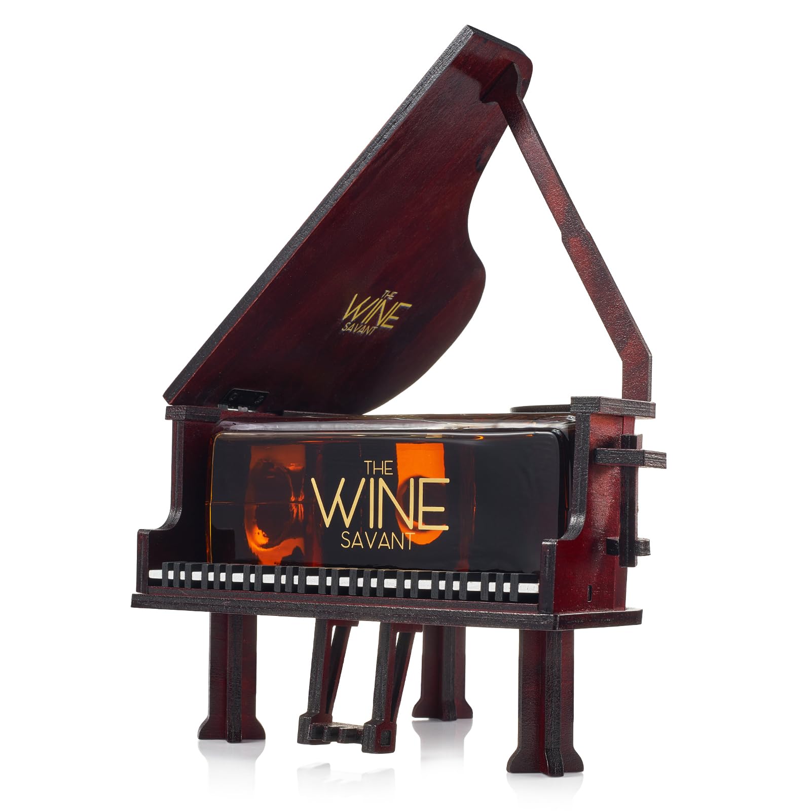 Saxophone Whiskey & Wine Decanter - 34 OZ Decanter Set with Two 10 Oz Whisky Glasses - Bourbon, Scotch, Liquor Gifts for Men, Dad, Father, Music Lover Gifts, Classical Instrument Room Home Décor