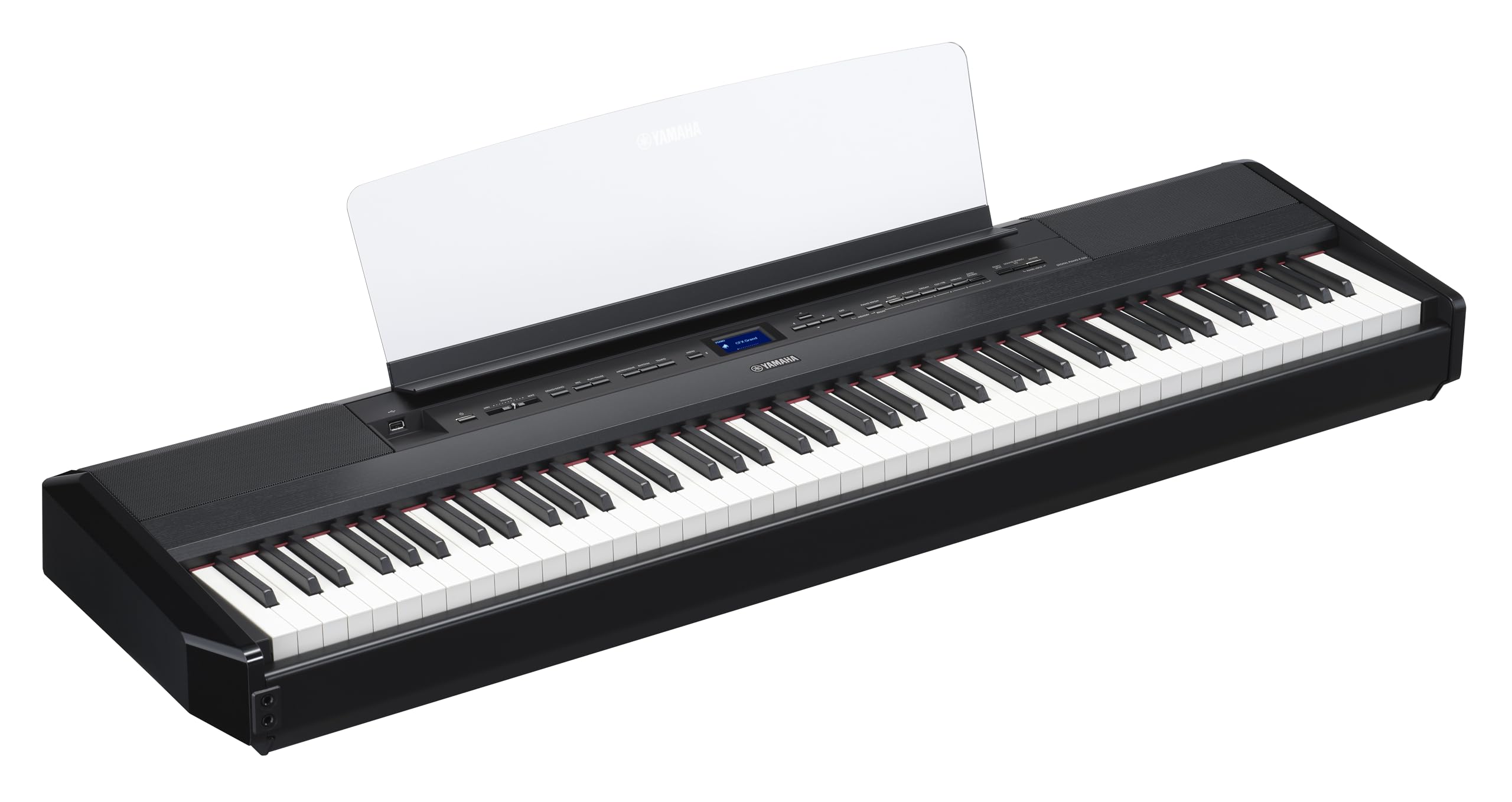 Yamaha P225 88-Key Digital Piano with Weighted Keys, Portable Design, Keyboard, Music Rest, Sustain Foot Switch, and Built-In Speakers, Black (P225B)