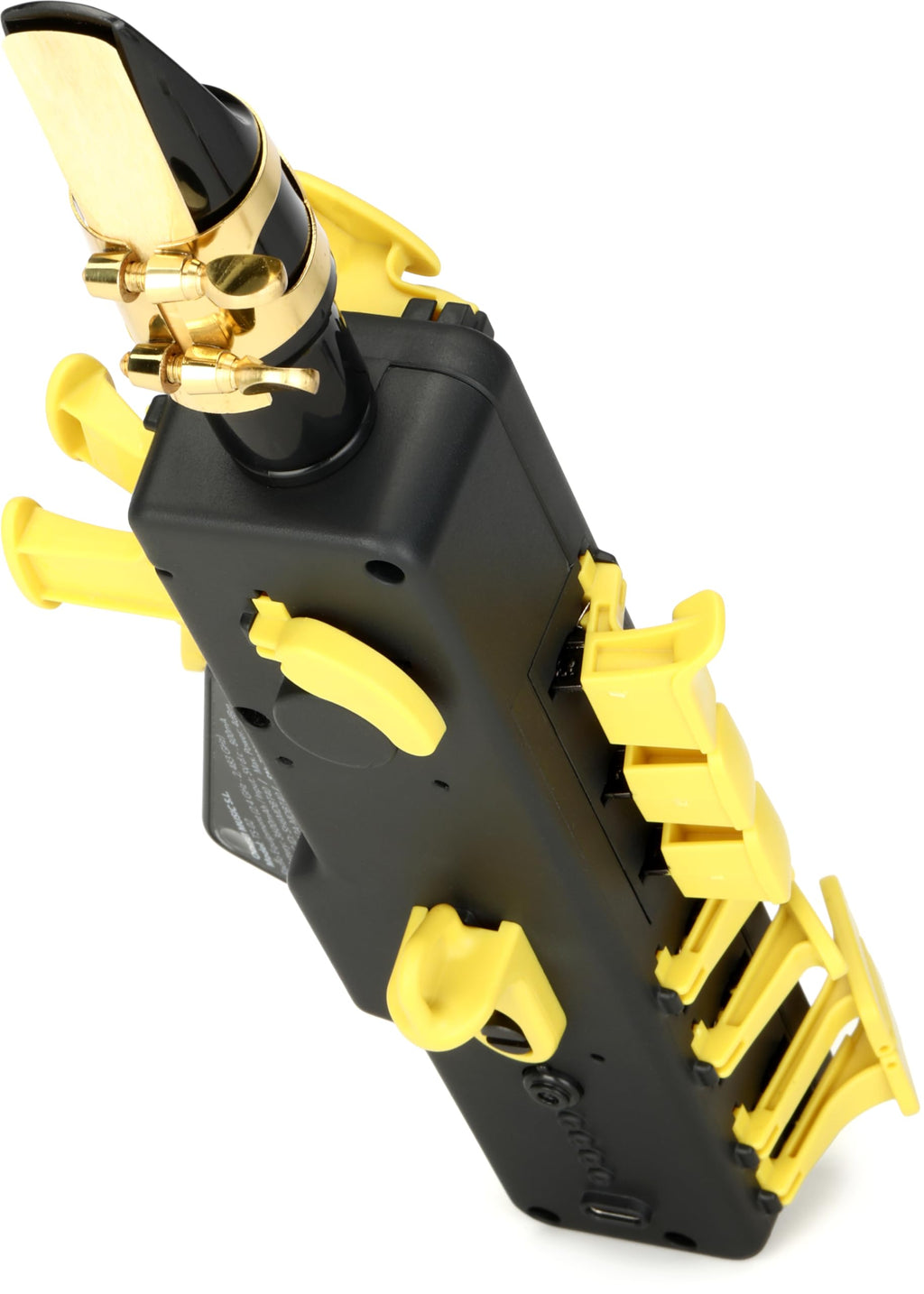 Travel Sax 2 (Black) – Compact Digital Saxophone for Silent Practice Anywhere | Lightweight Electronic Sax with Real Alto Mouthpiece, Built-in Speaker, Bluetooth MIDI/Audio, USB-C, 70+ Internal