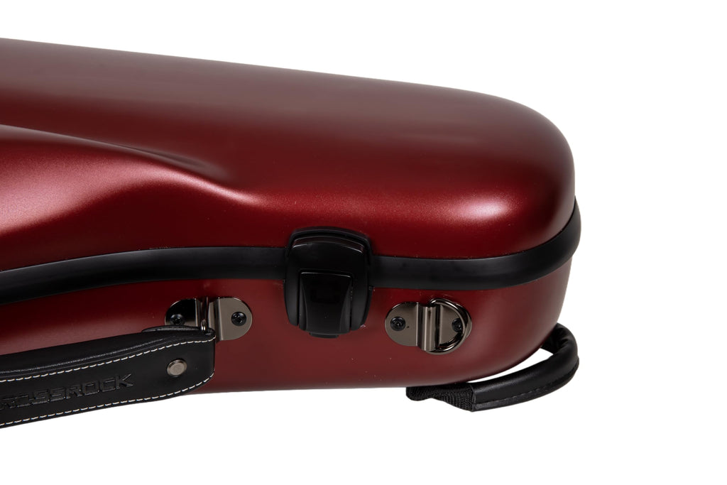 Crossrock Low A Baritone Saxophone Case with Wheels | Polycarbonate Hard Shell, TSA Lock, Anti-Scratch Finish, Neck & Mouthpiece Storage–Black (CRF4050BSBK)