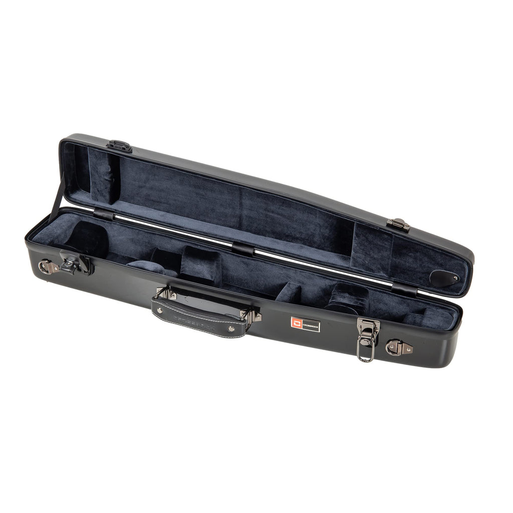 Crossrock Pro-Grade Straight Soprano Saxophone Case | Crimson Red Gloss, TSA Lock, Elite Protection, Detachable Backpack Straps, Accessory Pocket for Professional Musicians