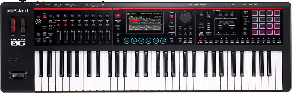 Roland Fantom 8 EX 88-Key Workstation Keyboard Synthesizer Bundle with Adjustable Stand, Sustain Pedal, Online Piano Lessons, Instructional DVD, and Austin Bazaar Polishing Cloth