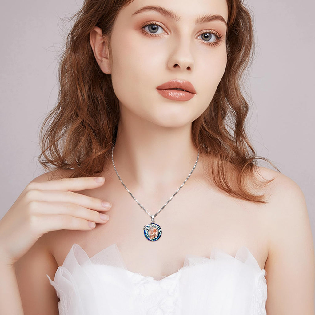 Sport/Music Necklace for Women 925 Sterling Silver Crystal Pendant Tree of Life Jewelry Gifts for Sport Players