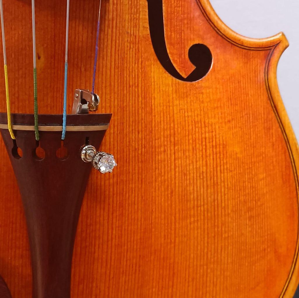 Handmade Creative Violin Fine Tuning Violin Tuners Violin Screw Violin String Adjusters for 3/4 4/4 Violins (20-Sapphire) Fiddle Fine Tuner