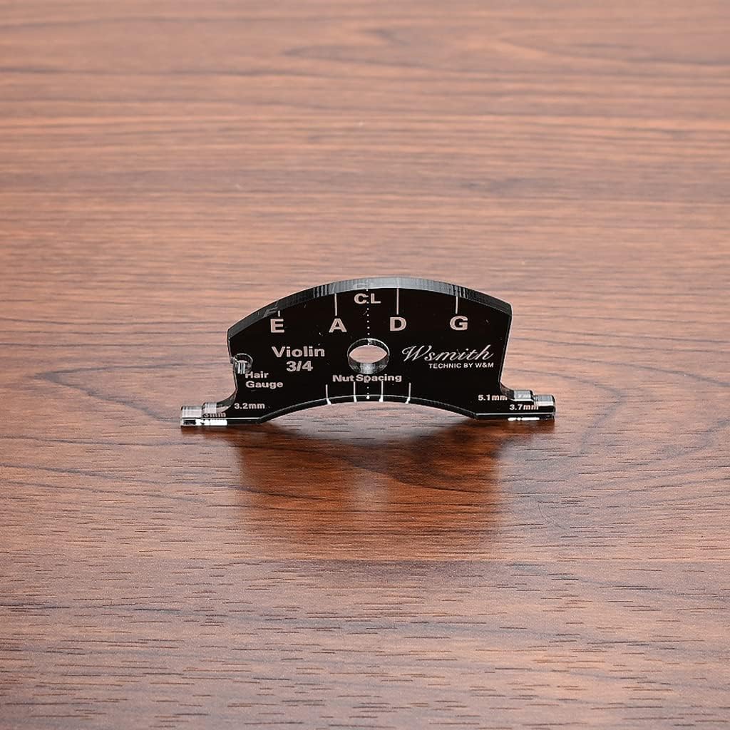 Alnicov Violin Bridges Repair Reference Tool Fingerboard Scraper Making Template Tool 3/4 Black