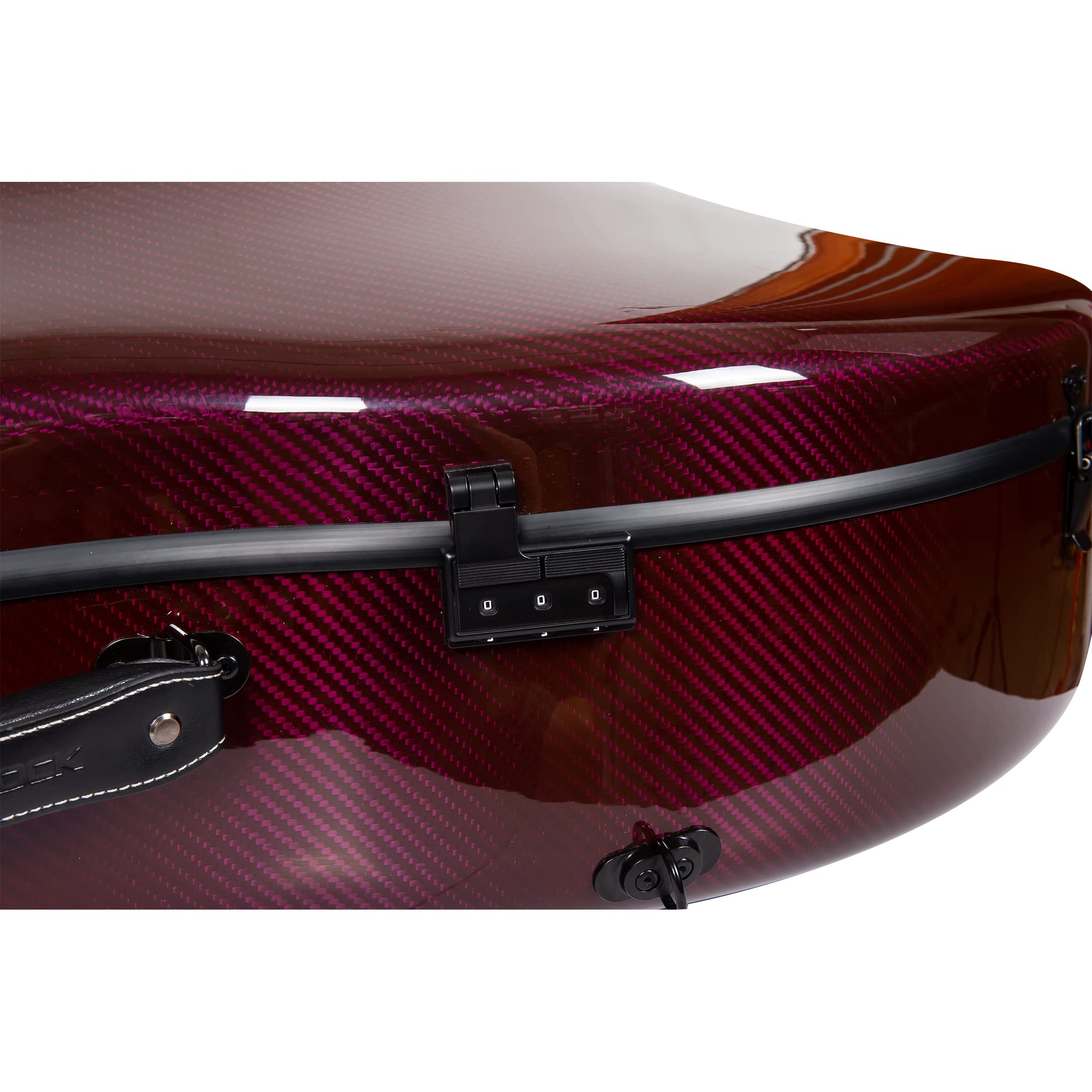 Crossrock Professional 3K Twill Carbon Fiber Cello Case | Fits 4/4 Full-Size Cello | 7lb Ultra-Light Travel-Ready Hardshell | Aerospace Weave Technology & Mirror Black Finish