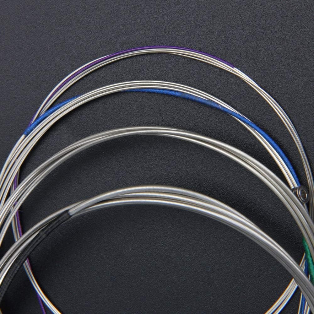 Imelod Cello strings Full Set (A-D-G-C) Universal Steel Core Nickel-Chromium Wound with Nickel-plated Ball End for 4/4 3/4 1/2 1/4 Cellos