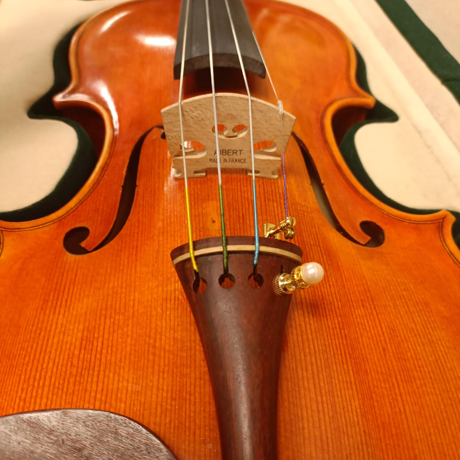 Handmade Creative Violin Fine Tuning Violin Tuners Violin Screw Violin String Adjusters for 3/4 4/4 Violins (20-Sapphire) Fiddle Fine Tuner
