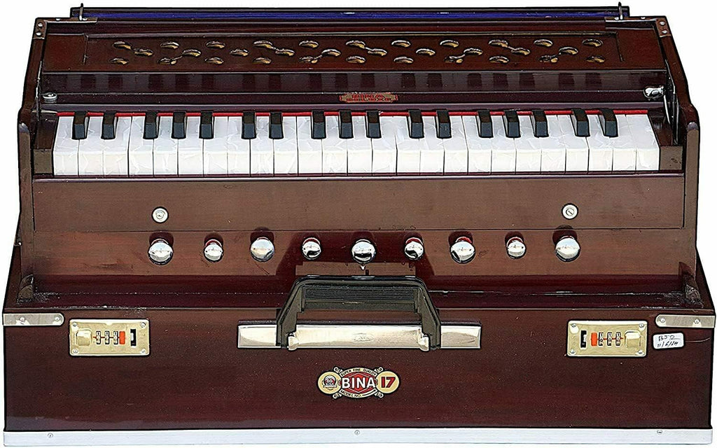 Professional Portable Harmonium Stylist No 17 Deluxe With Coupler - Musical Instrument (NOV2008)