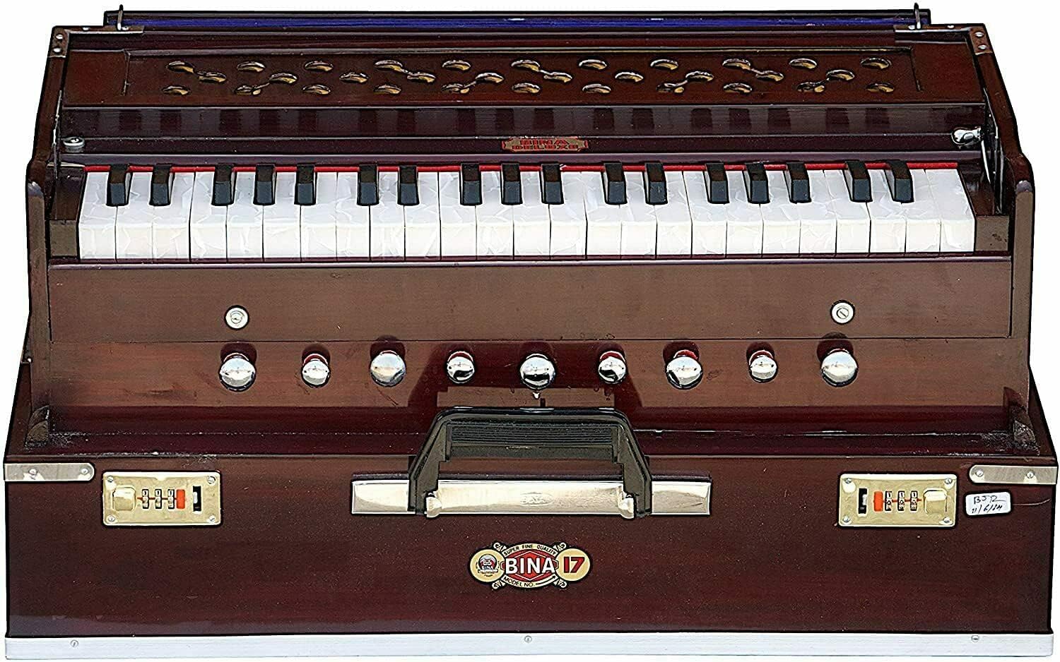 Professional Portable Harmonium Stylist No 17 Deluxe With Coupler - Musical Instrument (NOV2008)