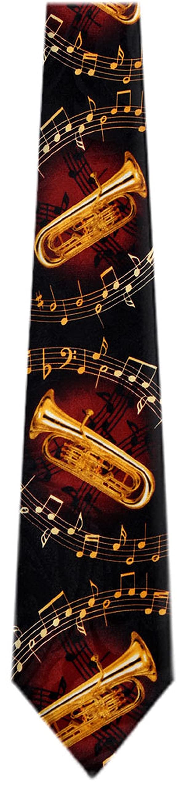 BUYYOURTIES Mens Musical Wind Instrument Neck Tie
