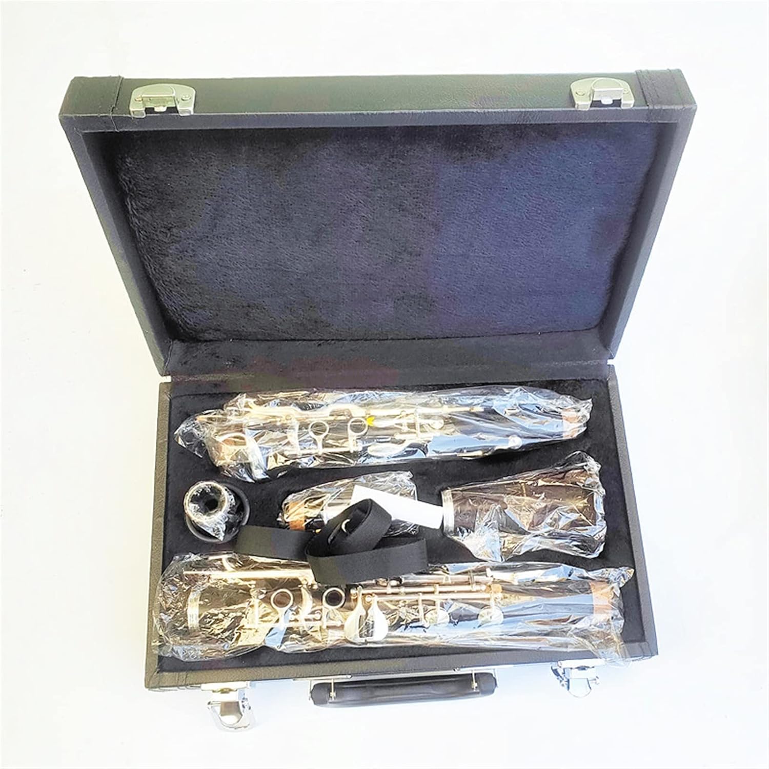 18 Key Clarinet G Tune Ebony Clarinet Silver Plated Keys Professional Musical Instrument with Case Professional Clarinet