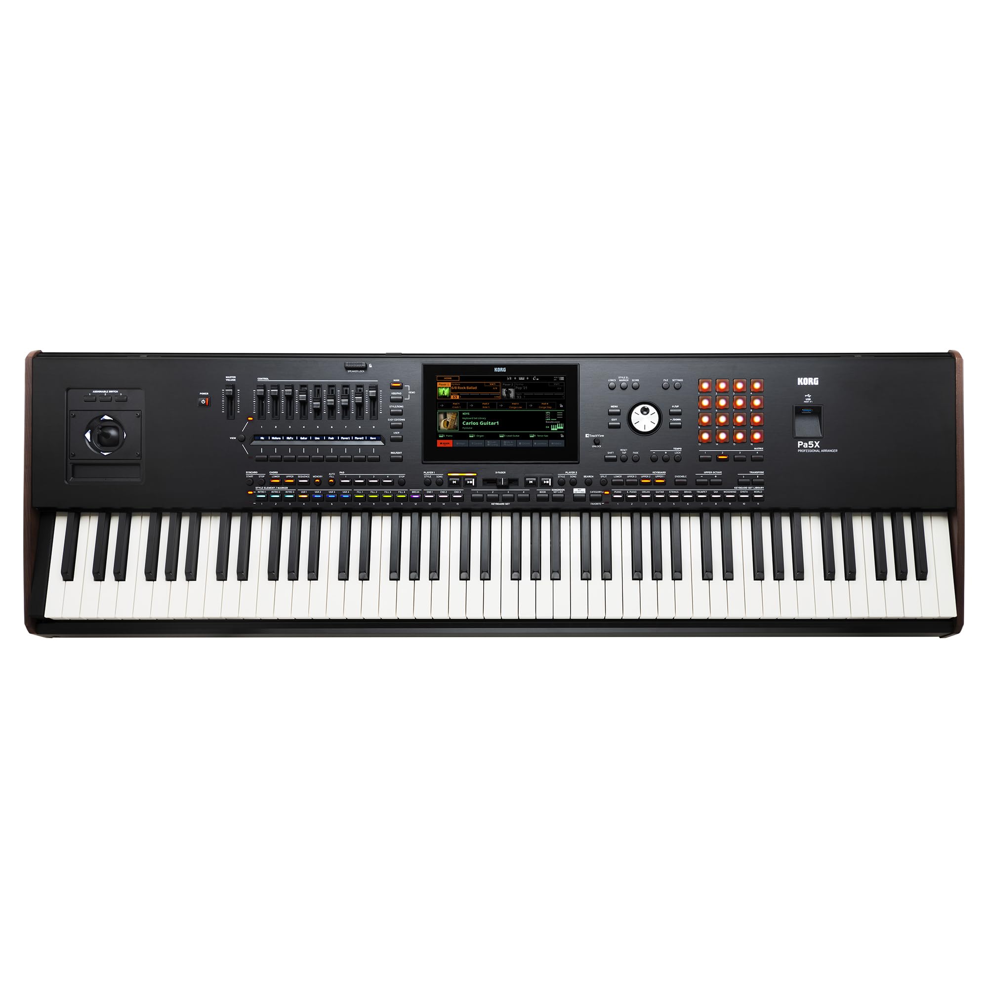 Korg 88-Key Pa5X Professional Arranger with Color Touch Screen